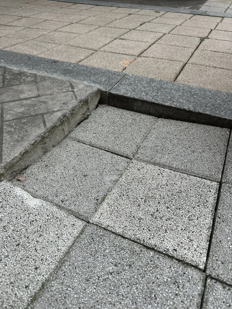 주차장 바닥 보수 시공 전 사진