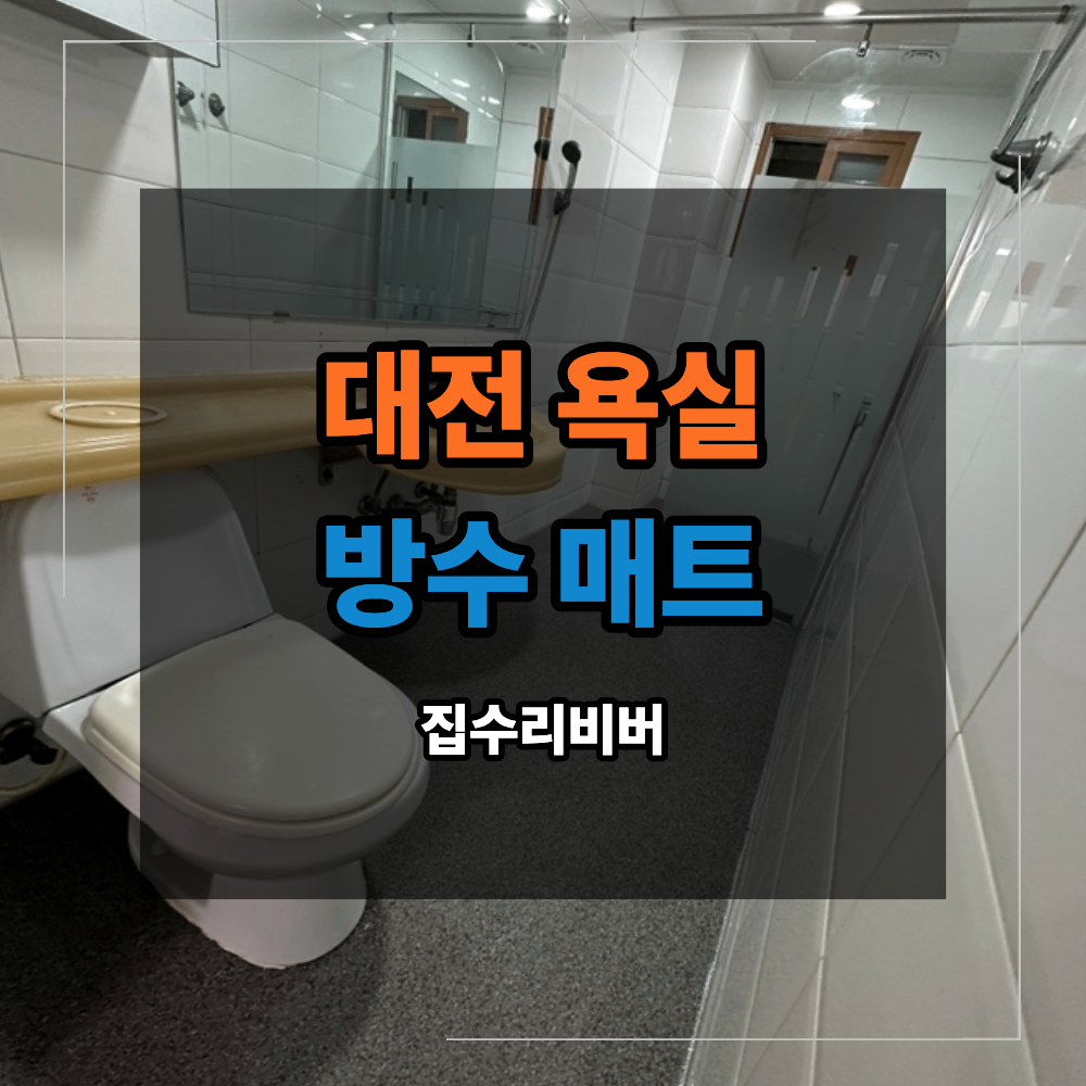 대전 욕실 방수 매트 화장실 바닥 누수 철거 없이 해결